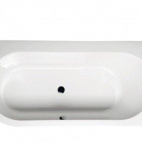 Акриловая ванна ALPEN Astra 165x80 R 34611, гарантия 10 лет, асимметричная форма, объём 255 литров, цвет - euro white (европейский белый)