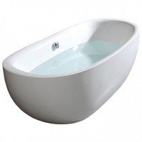 Акриловая ванна ALPEN Zasu 180 69611, гарантия 10 лет, овальная форма, объём 234 литров, цвет - euro white (европейский белый)