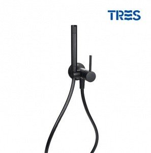 TRES Max 134123NM - Гигиенический душ в комплекте со смесителем (черный матовый)