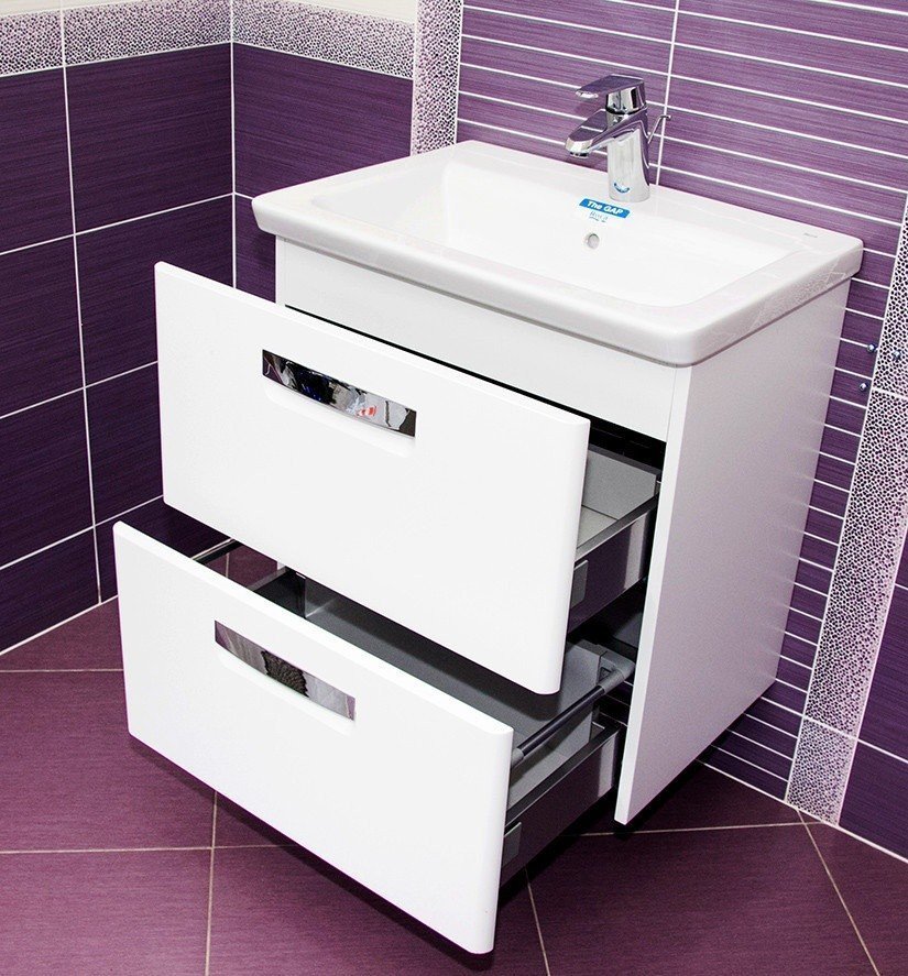 Roca The Gap ZRU9302879 Тумба под раковину на 60 см, купить в магазине ...