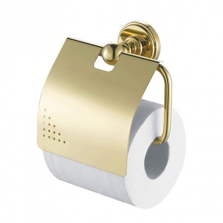 Aquanet 4600 189285 Держатель для туалетной бумаги (Россия), цвет изделия - Золото, тип монтажа - Настенный