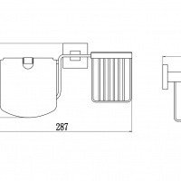 Savol Серия 65С S-L06551C Держатель для туалетной бумаги с держателем освежителя воздуха (бронза)