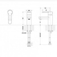 Bravat Stream-D F00311C Комплект смеситель для ванной