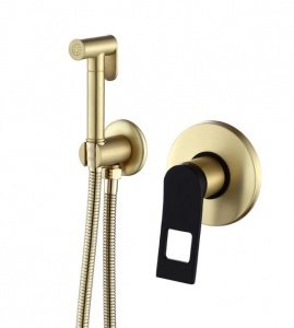 Bronze de Luxe Element EL28GB Встраиваемый гигиенический душ комплект со смесителем (Золото)