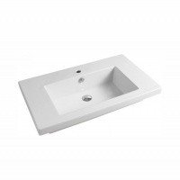 ArtCeram GAP GPL003 01 00 - Раковина для ванной комнаты 86*51 см | встраиваемая сверху столешницы (белая глянцевая)