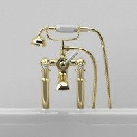 Jacob Delafon CLEO 1889 E24314-BGG Напольный смеситель для ванны (бежевое золото)