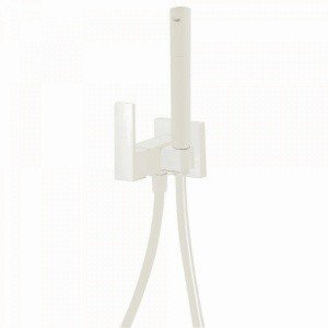 TRES Cuadro COLORS 00612301BM Гигиенический душ белый встраиваемый в комплекте со смесителем