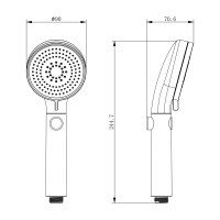 Lemark LM0818CW Ручной душ (Хром | Белый)