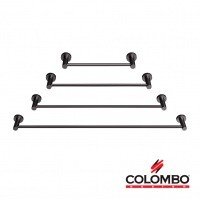 Colombo Design PLUS W4909.GM - Металлический держатель для полотенца 33,5 см (Графит шлифованный)