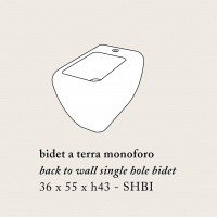 Ceramica CIELO SHUI SHBIN - Биде напольное (цвет - черный)