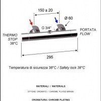 Remer Minimal NT35 Термостатический смеситель для душа (хром)