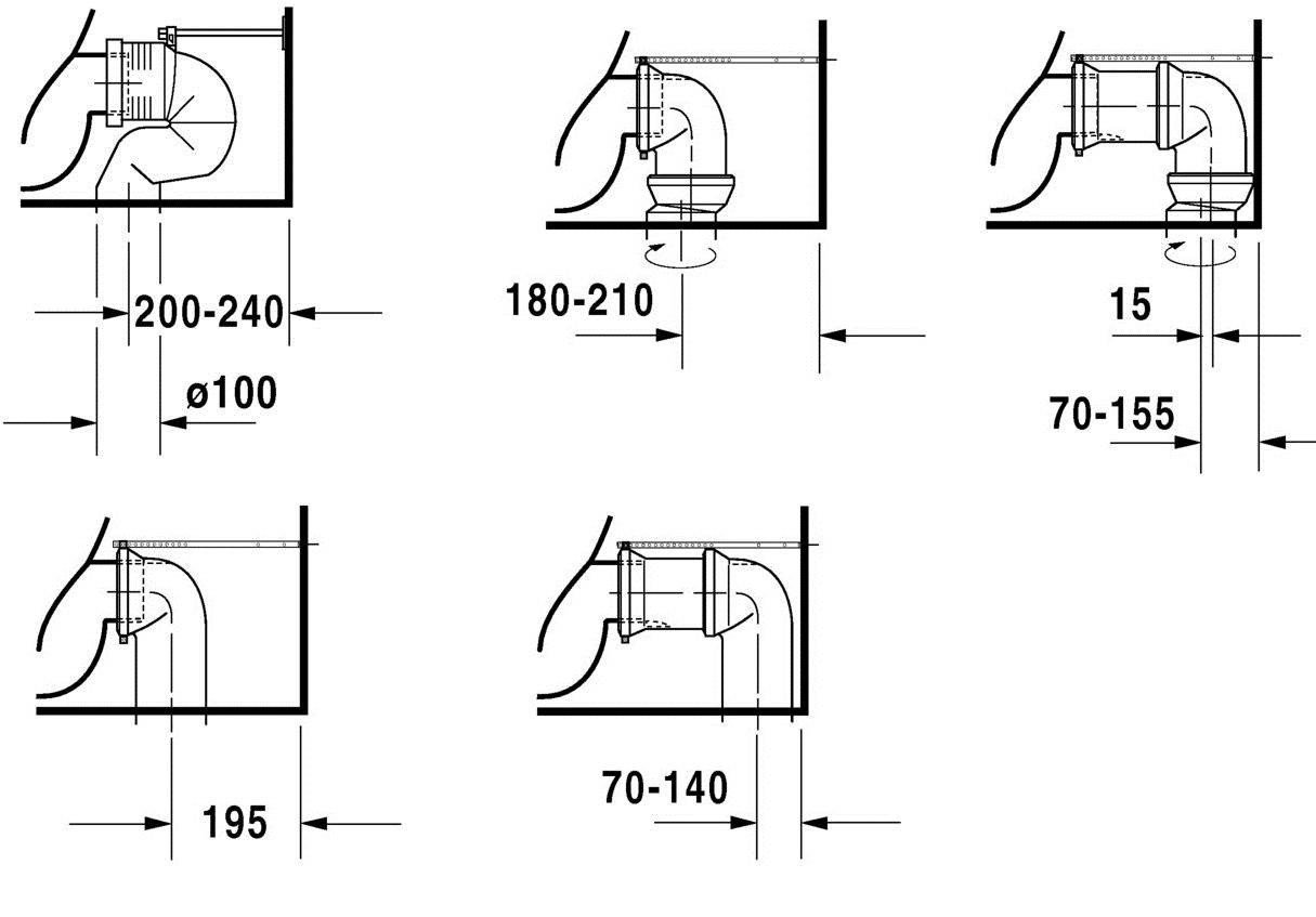 Duravit Starck 3 012809 00 00 Унитаз-компакт напольный (белый), купить ...