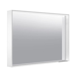 Keuco Plan 33098303000 Зеркало с подсветкой 100*70 см (лакированный алюминий белый)