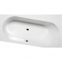 Акриловая ванна ALPEN Astra 165x90 WR 31611, гарантия 10 лет, асимметричная форма, объём 255 литров, цвет - euro white (европейский белый)