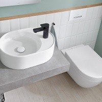 Villeroy Boch Collaro 4A1551R1 Раковина накладная для ванной комнаты 510x380 мм ceramicplus (альпийский белый).