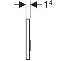 GEBERIT Sigma 50 115.785.GH.1 Накладная панель для унитаза (Хром)