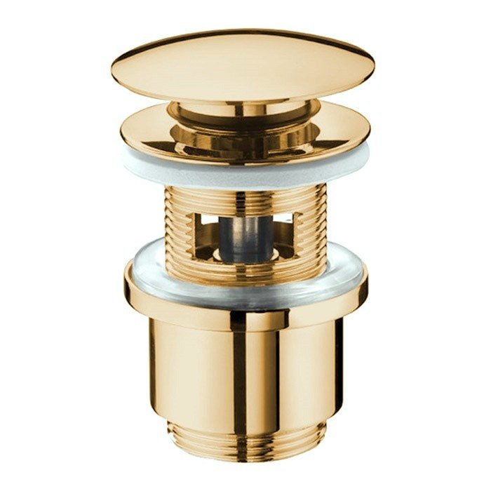 Nicolazzi Scarichi 5558GO Выпуск для раковины с переливом (золото), в ...