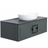 La Fenice Granite FNC-03-VS03-100 Столешница на тумбу для раковины 100*49 см (черный мрамор)