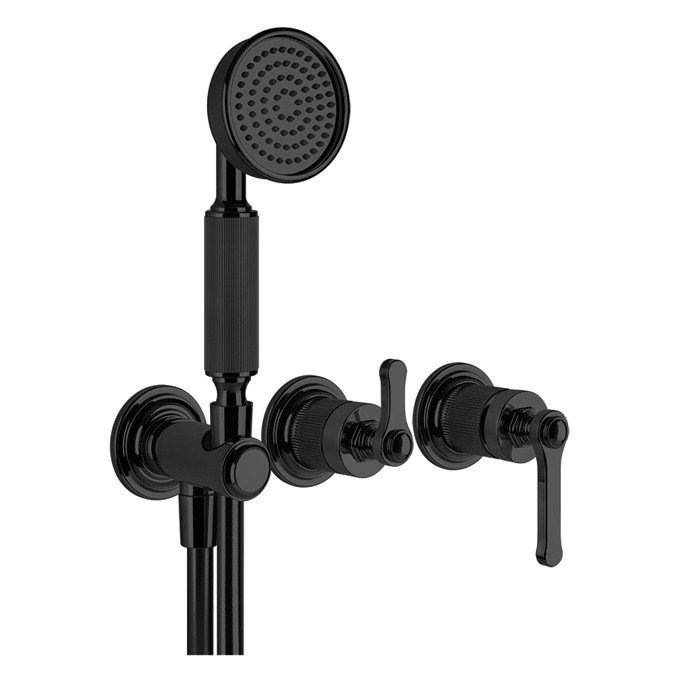 GESSI Venti20 65036.299 Смеситель для ванны (чёрный матовый)