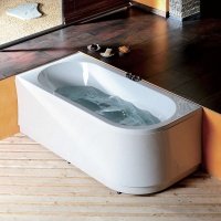 Акриловая ванна ALPEN Viva 175 L 70119, гарантия 10 лет, асимметричная форма, объём 235 литров, цвет - euro white (европейский белый)