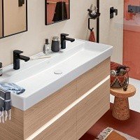 Villeroy Boch Collaro 4A33C1R1 Раковина двойная для ванной комнаты 1200x470 мм ceramicplus (альпийский белый).