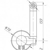 ALMAes BENITO AL-859-09 Гигиенический душ в комплекте со смесителем цвет бронза
