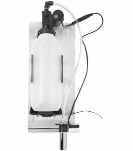 NOFER Automatics 03107.B Автоматический дозатор для жидкого мыла скрытый за зеркалом (глянцевая нержавеющая сталь)
