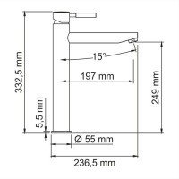 WasserKRAFT Main 4103H Высокий смеситель для раковины (хром)