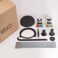 Keuco Ixmo 59602370001 Душевая система - комплект с термостатическим смесителем (чёрный матовый)