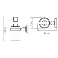 WasserKRAFT Aland K-8599 Дозатор для жидкого мыла подвесной (хром)