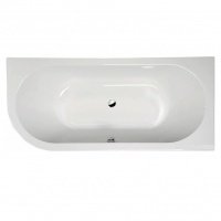 Акриловая ванна ALPEN Viva 175 R 78119, гарантия 10 лет, асимметричная форма, объём 235 литров, цвет - euro white (европейский белый)