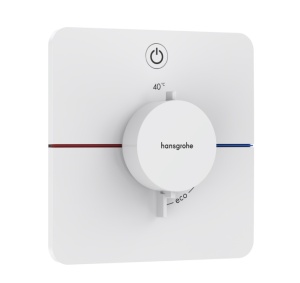 Hansgrohe ShowerSelect Comfort Q 15581700 Термостатический смеситель для душа - внешняя часть (белый матовый)