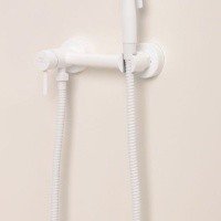 FASHUN A57503-8 Гигиенический душ - комплект со смесителем (белый)