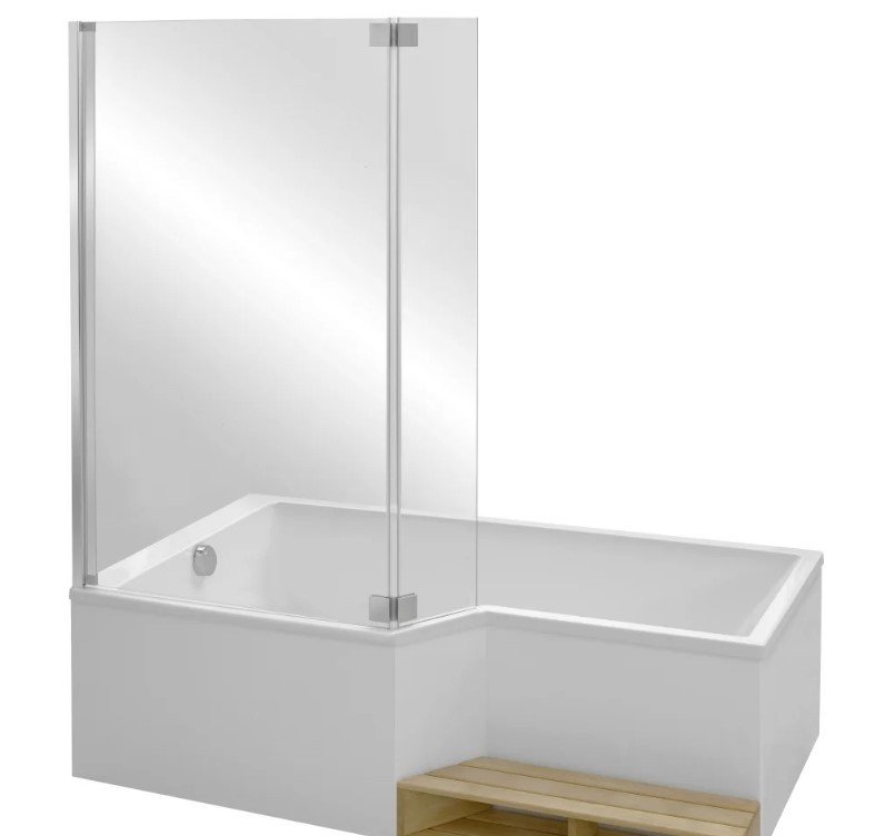 Jacob Delafon BAIN-DOUCHE NEO E4930-GA Шторка для ванны 111,5*140 см ...