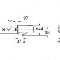 Roca Sprint 5A9224C00 Порционный вентиль для писсуара
