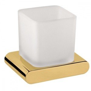 REMER Lounge LN15DO Стакан для зубных щёток подвесной (матовое стекло | золото)