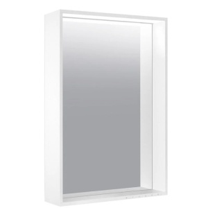 Keuco Plan 33098302000 Зеркало с подсветкой 65*70 см (лакированный алюминий белый)