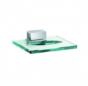 KLUDI JOOP! 5598505H7 - Мыльница стеклянная (хром - хрусталь зеленый)