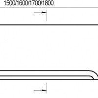 Ravak AU 170 CZ001V0A00 Передняя панель для прямой ванны (белый)
