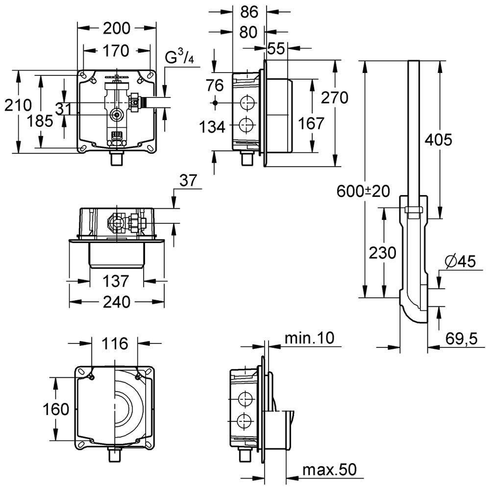 Ремкомплект для унитаза grohe