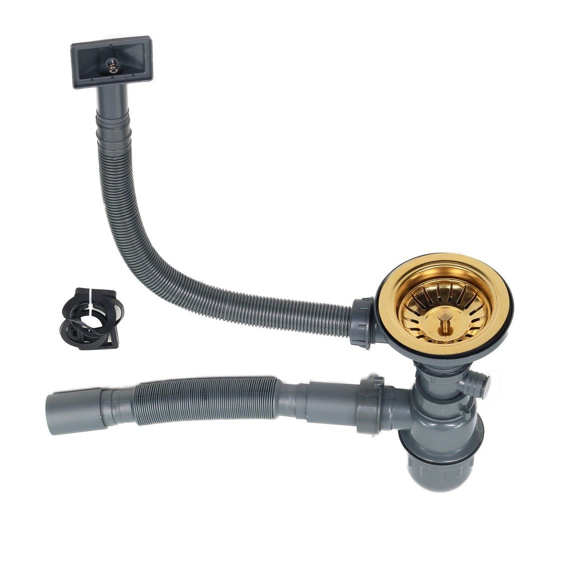 MELANA Profline Octavia D400G Мойка для кухни врезная 40*40 см (золото ...