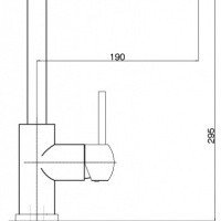 GPD Fonte MTE15 Высокий смеситель для кухни (хром)