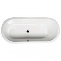 Акриловая ванна ALPEN Astra OW 165 30939, гарантия 10 лет, овальная форма, объём 255 литров, цвет - euro white (европейский белый)