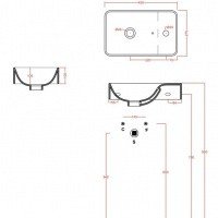 ArtCeram Lavamani Savon LML003 01 00 Раковина подвесная на 45 см
