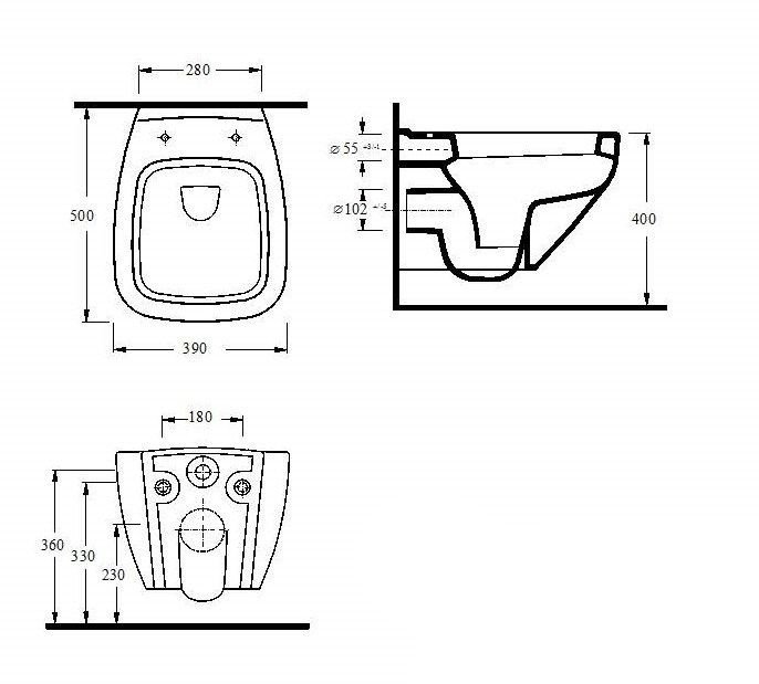 BeWash Alster 86303601 Унитаз подвесной с функцией биде | крышка ...