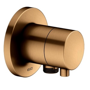 Keuco Ixmo 59556031101 Переключающий вентиль | дивертор на 2 положения с подключением душевого шланга - внешняя часть (бронза шлифованная)