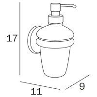 INDA Colorella A2367ACR21 Дозатор для жидкого мыла подвесной (хром)