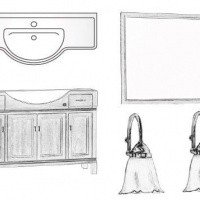 Gaia RUSTICI CHIARA Комплект мебели для ванной на 120 см