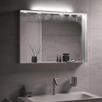 Keuco Plan 33098302500 Зеркало с подсветкой 80*70 см (лакированный алюминий белый)