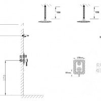Bronze de Luxe WINDSOR 10138/1DF Встраиваемая душевая система в комплекте со смесителем (Бронза)